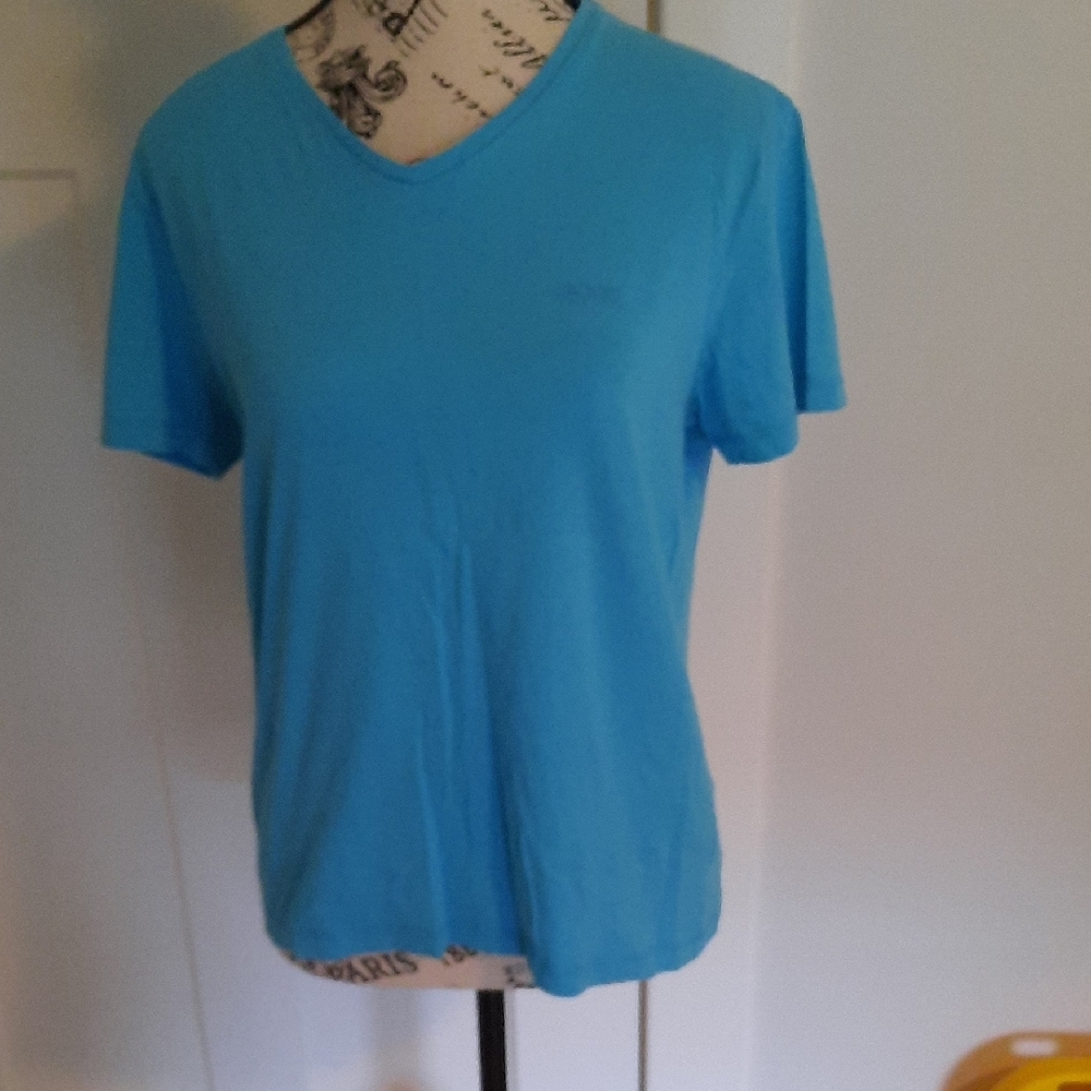 Hugo Boss Blue V-Neck Women's Top